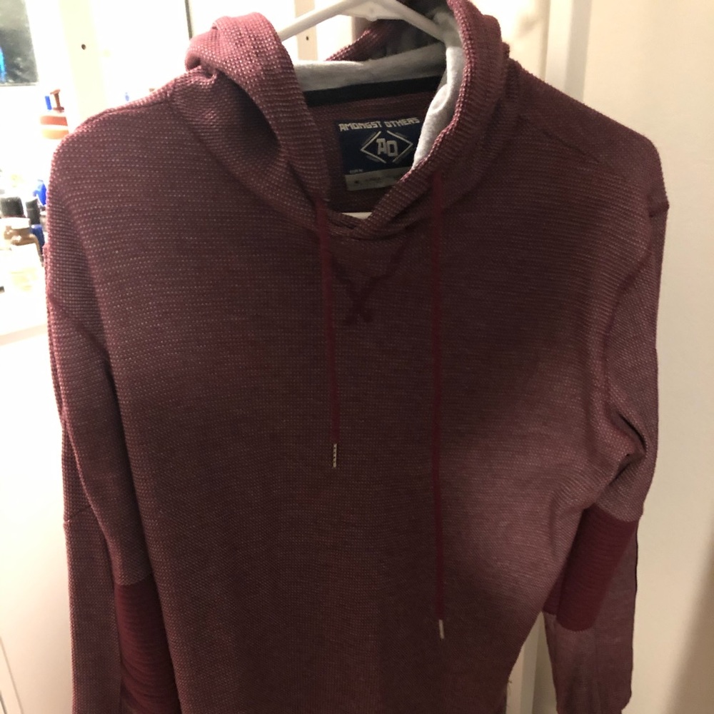 Burgundy red hoodie